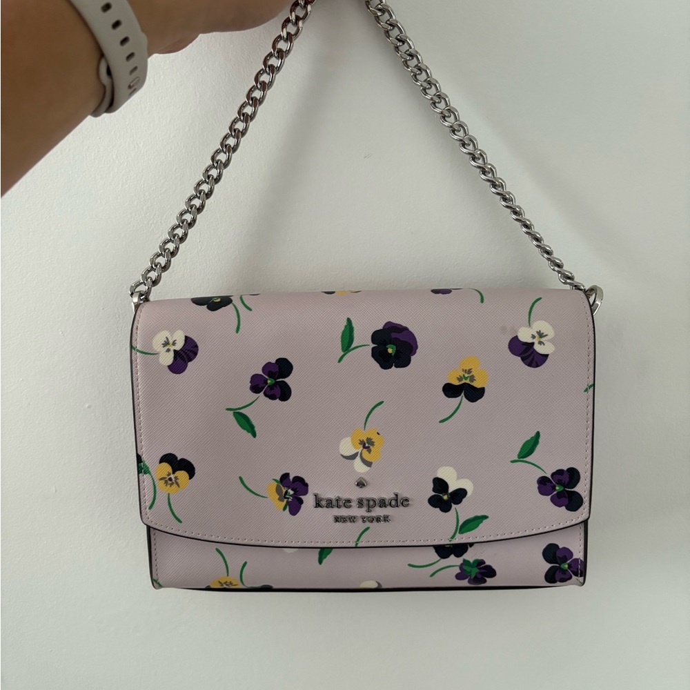 Kate Spade Lavender Floral Crossbody Bag